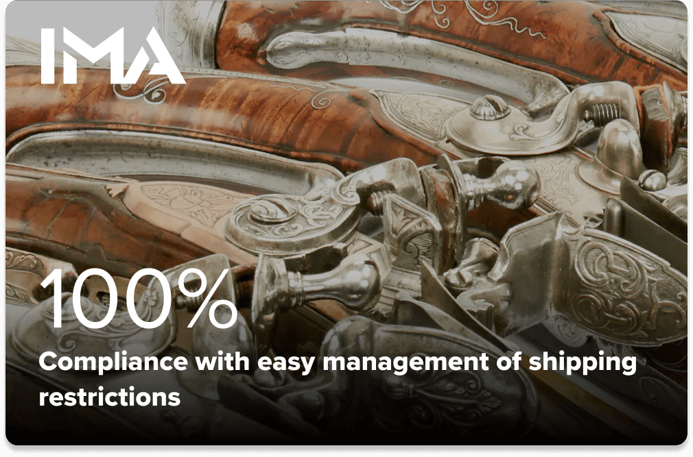 IMA - 100% compliance with easy management of shipping restrictions