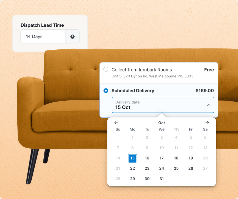 Delivery date picker