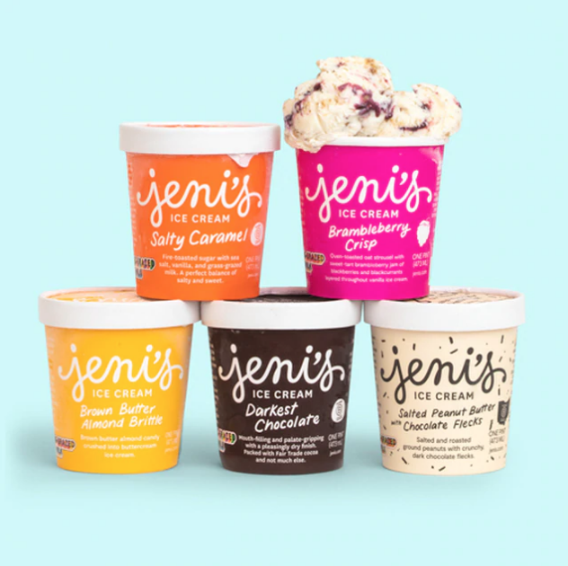 Jeni's Splendid Ice Creams variety of flavors available