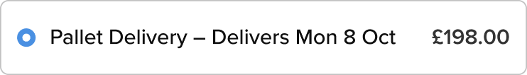LTL Freight - Delivers Mon Oct 8, £251.97